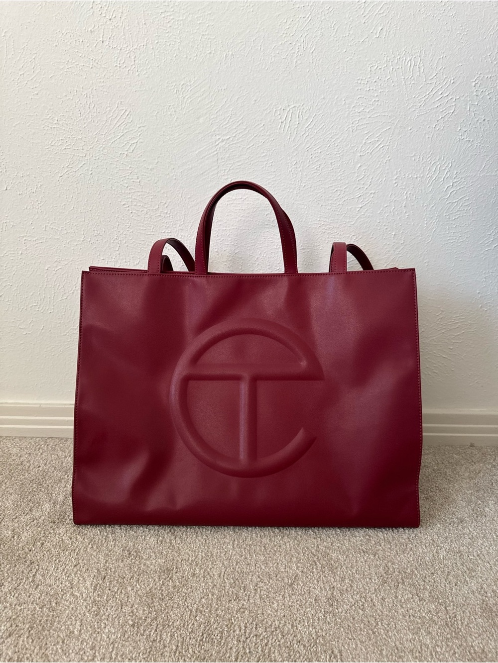 Telfar shopping bag - oxblood size large